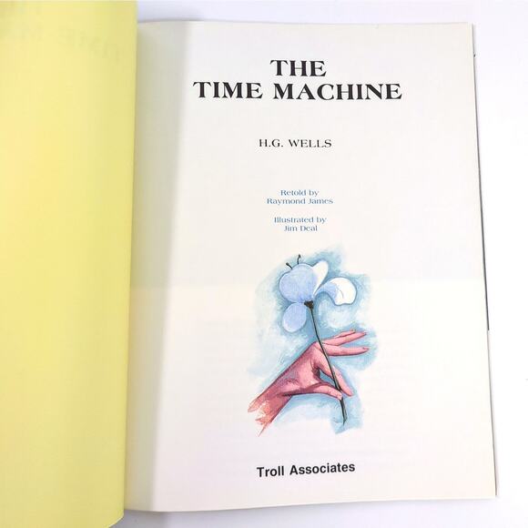 The Time Machine by H.G. Wells TROLL Illustrated Classic Softcover Book 1993 - Picture 5 of 6